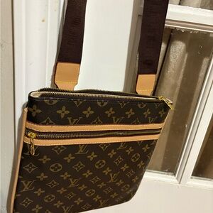 LV Monogram Brown Messenger Bag